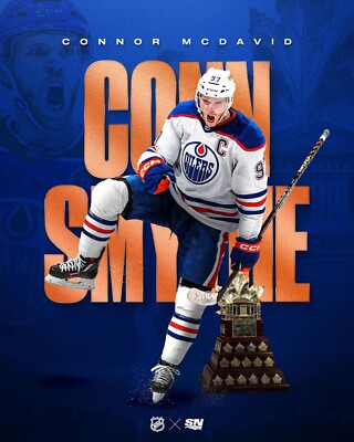 Connor McDavid 2024 Conn Smythe Trophy Winner Edmonton Oilers 8x10 NHL Photo