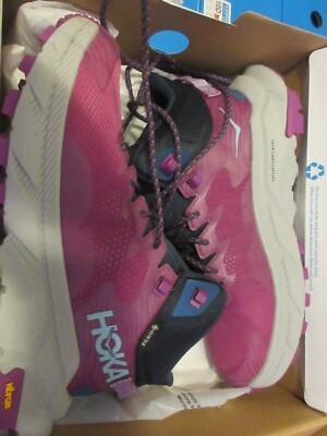 Womens New Hoka Trail Code GTX Mid Trail Hiking Shoes Size 9.5 ColorBeauty Berry