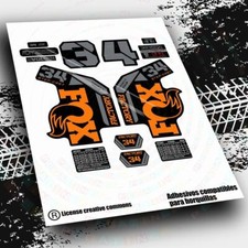 WP510 ADESIVI  FORCELLA FOX 34 STEP CAST FACTORY 2022 BICOLORE