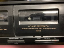 CASSETTE TAPE DECK Sony TC-WR465 Player Recorder Black No Remote Control