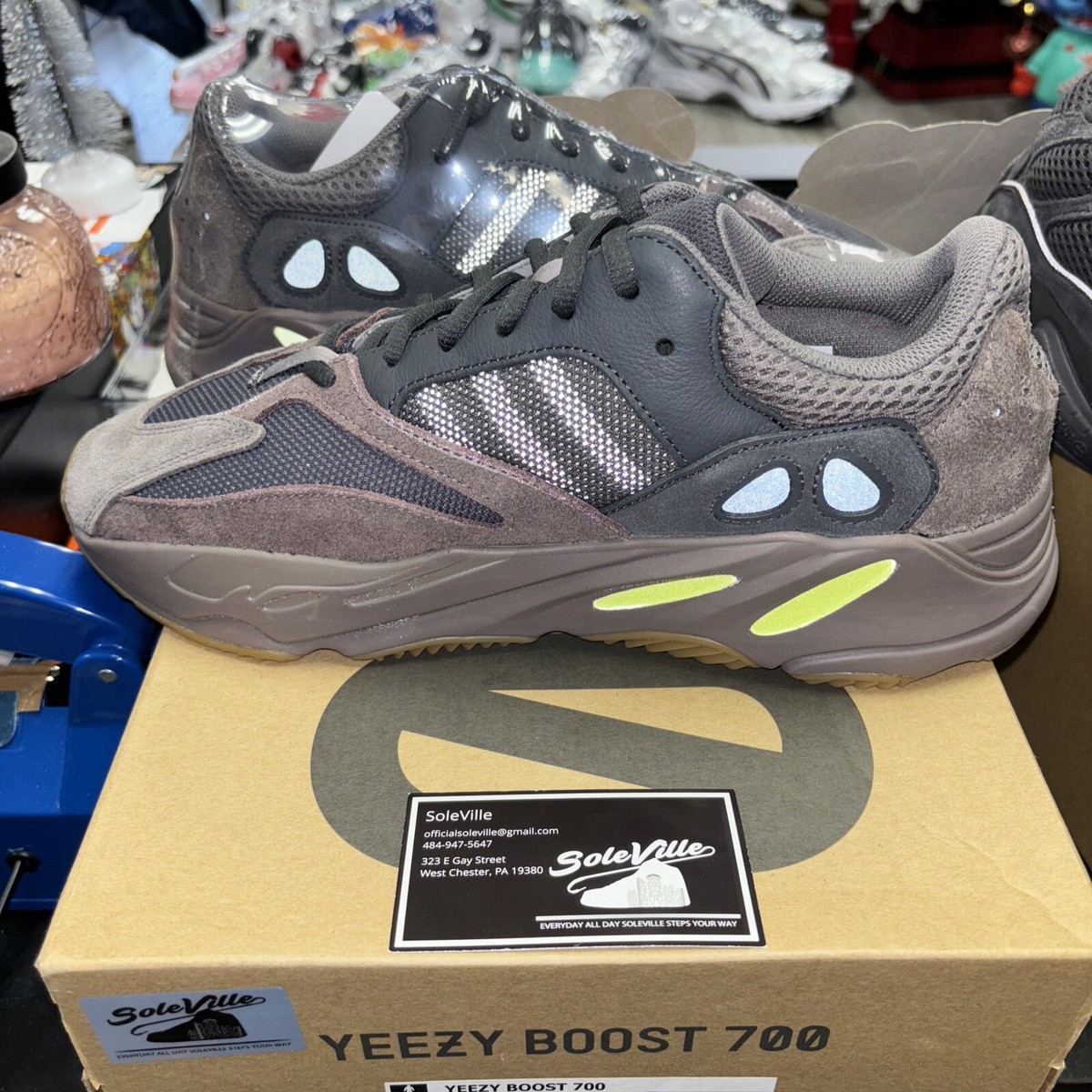 yeezy mauve reflective