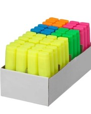 Dataglo Highlighter Bulk Pack |  48 Fluorescent Marking Pens | Assorted Colors