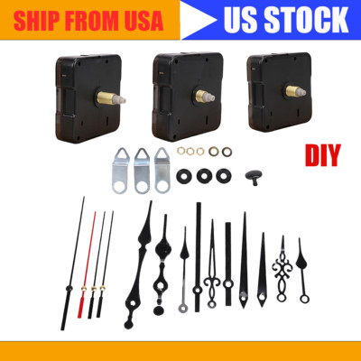 3 Set DIY Wall Quartz Clock Movement Mechanism Replacement Repair Tool Parts Kit