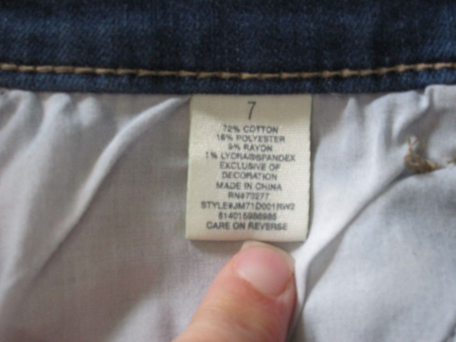 Mudd FLX Cut-Off Jean Shorts Junior Size 7 Waist … - image 4