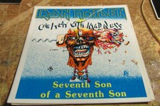 IRON MAIDEN STICKER COLLECTIBLE RARE VINTAGE 90S METAL LIVE WINDOW DECAL