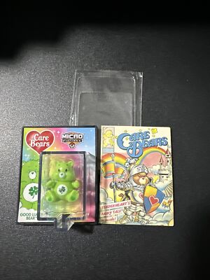 Rare GOOD LUCK Bear Green Care Bear #515 2022 Micro Figure World s Smallest Mini