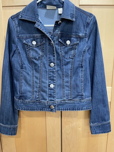 blue jean denim jacket XS long sleeve 