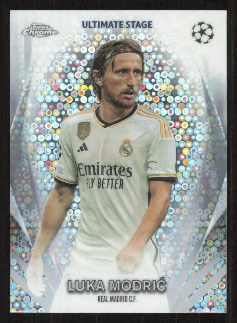 2024 Topps Chrome LUKA MODRIC Ultimate Stage Disco Soccer card