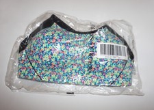 Victoria's Secret Sport Standout sport bra 32C blue pink yellow green floral NWT