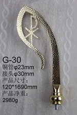 BRASS CROZIER crown Bishop Staff Crosier Quality Craftsmanship, 66.54" High G-30