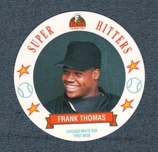 Frank Thomas 1992 Bens Bread Baseball Super Hitters Chicago White Sox Disc #11