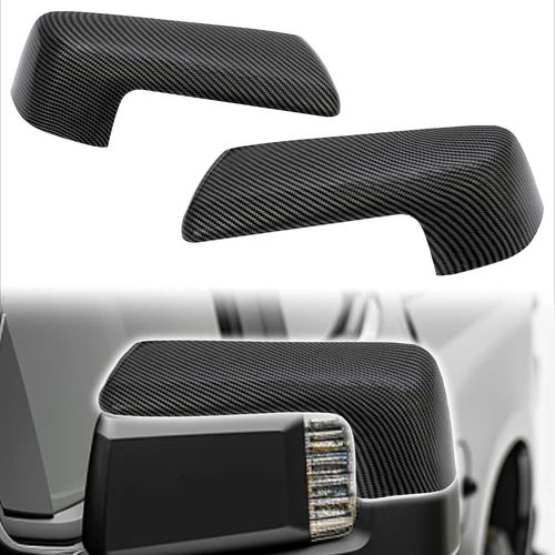 For Chevy Silverado / GMC Sierra 1500 2019-2024 Carbon Fiber Print Mirror Covers