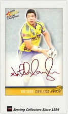 2009 Select NRL Champions Red Foil Printed Signature FS30 Nathan Cayless (Eels)