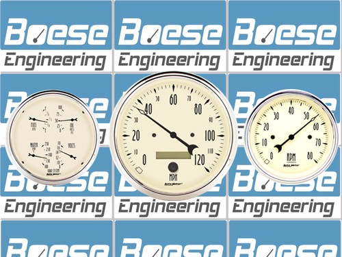 61-66 Ford Truck Billet Aluminum Dash Insert w/ Auto Meter Antique Beige - Picture 2 of 4