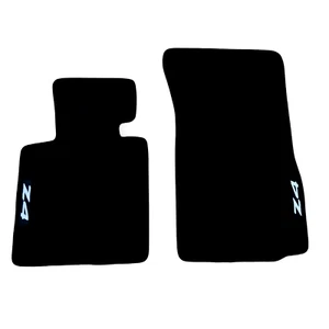 Tapis d'étage de voiture avant Velour pour BMW Z4 E85/86 Linges de tapis noirs imperméables 2pc