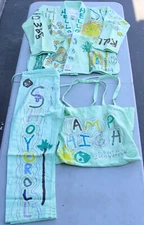 Camp High Collective x Shoyoroll Green Jiu Jitsu Gi Kimono Pants A1 Hand Colored