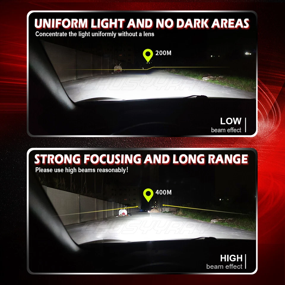 9005 + 9006 Bombilla de faro LED haz alto / bajo para Freightliner Columbia 2000-2017 Foto 4 de 4