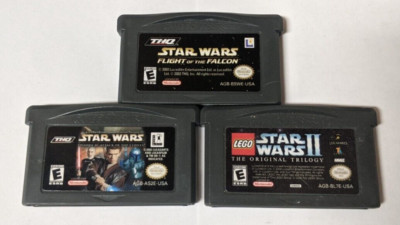 Nintendo Game Boy Advance English Lot of 3 - Star Wars Bundle - CHcx67