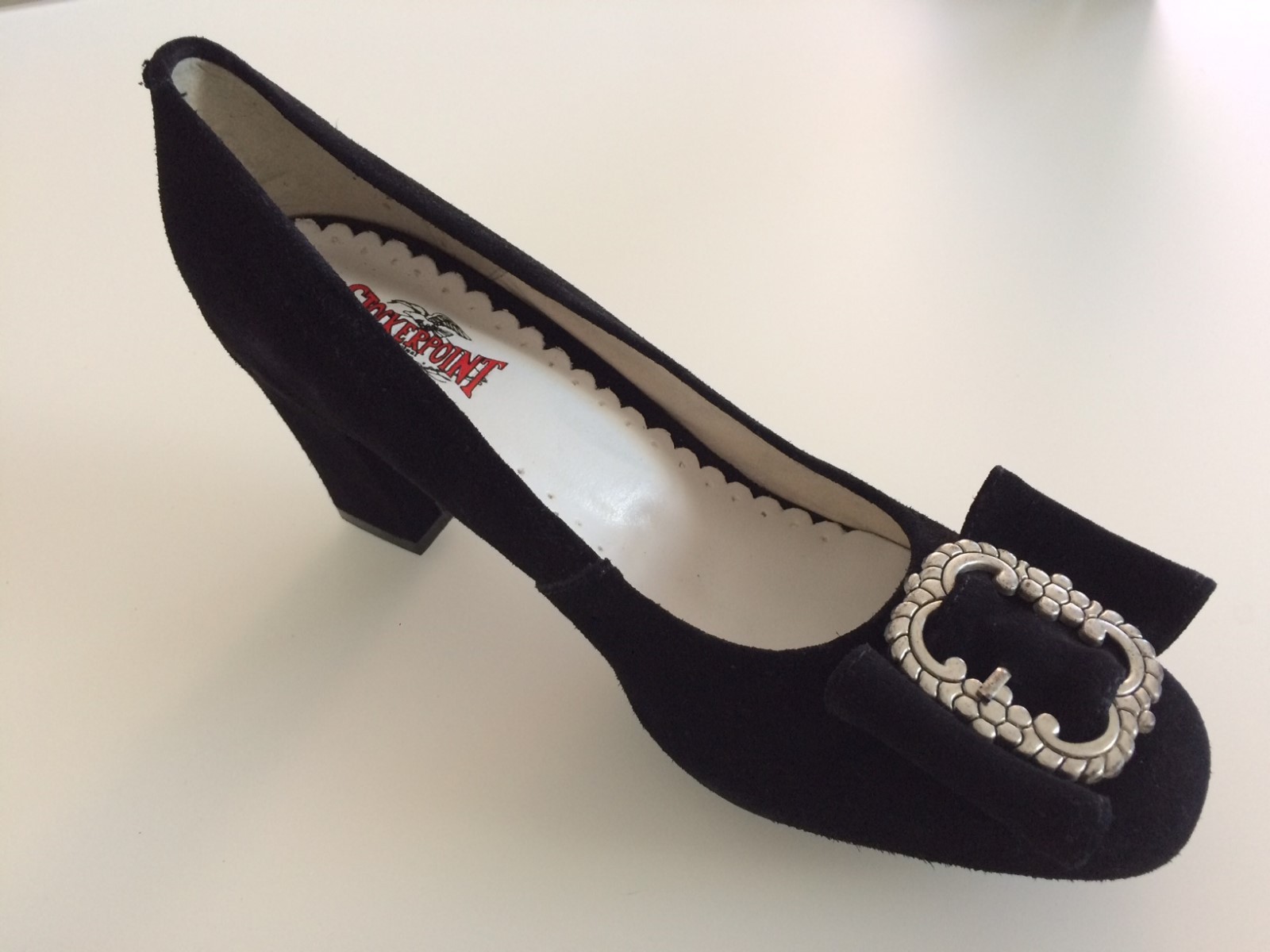 Trachtenschuhe Damen Wildleder - Dirndl Schuhe Mit Blockabsatz