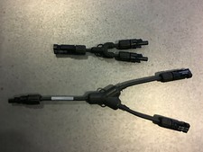 MC4 "U" M/F/F and F/M/M Solar Panel Cable Branch Connector UL 9703 Made in USA Y