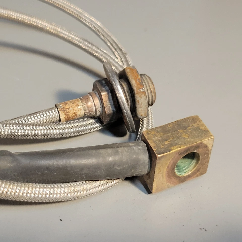 Front Stainless Steel Extended Brake Lines Used For 71-78 GM K20/10 26 inch long - Image 2 of 4