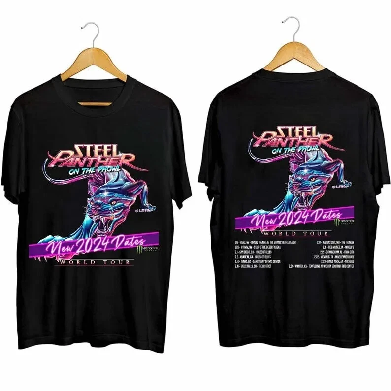 Steel Panther On the Prowl World Tour New 2024 Dates Shirt