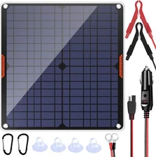 OYMSAE 20W 12V Solar Panel Car Battery Charger Portable 20W, multi-color 