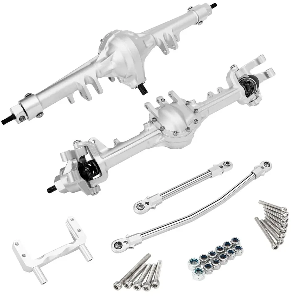 New CNC ALLOY Front & Rear Axle & Gear for 1/10 RC Crawler Axial SCX10 II CC01 - Image 3 of 4