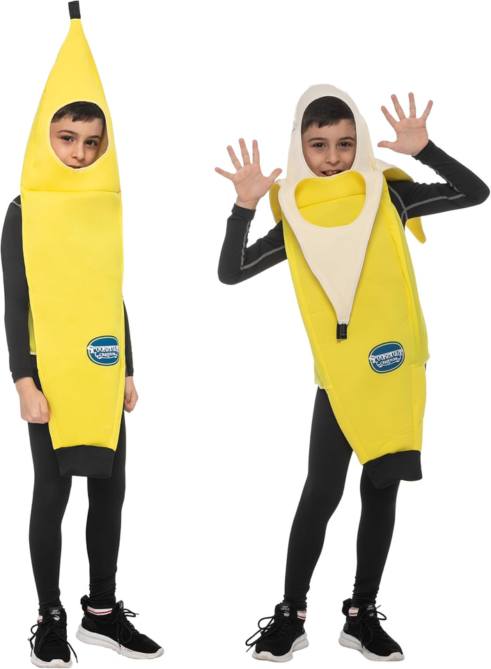 HENBRANDT Children’s Banana Costume For Kids Fancy Dress Outfit Fruit