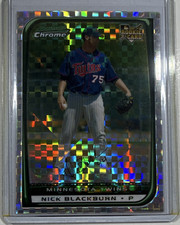 Bowman Chrome X-Fractor Rookie Auto Nick Blackburn #206 SN 224/250 Twins!!