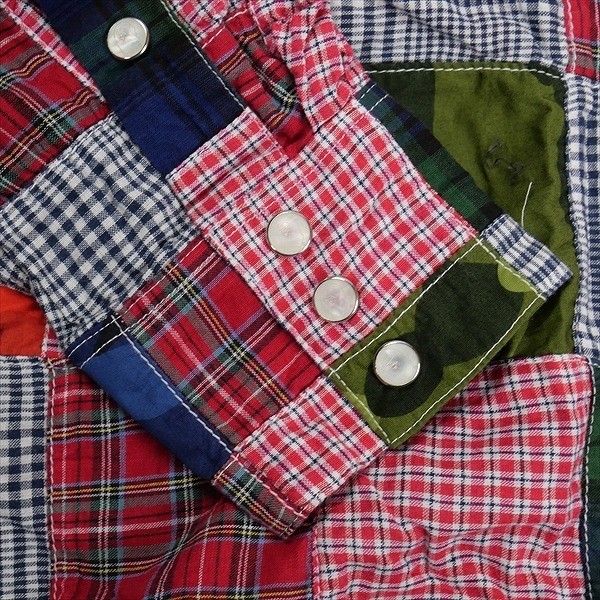 A BATHING APE Patchwork Multi Polo Shirt, Long Sl… - image 4