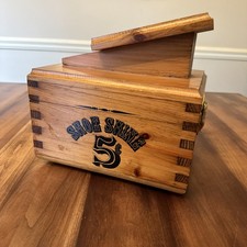 Shoe Shine Kit With Polish And Brushes