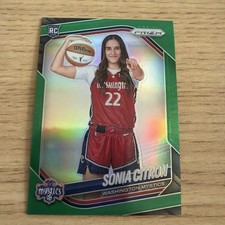 Sonia Citron 2024-25 Prizm Green Rookie RC Washington Mystics WNBA