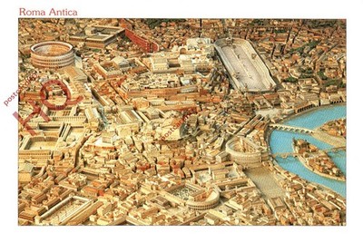 Ansichtskarte - Rom, Roma, Antike Stadt