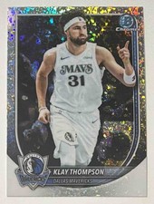 Klay Thompson 2025-26 Bowman #BCV-132 Chrome Mini Diamond Refractor Mavericks