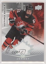 2021 Upper Deck Team Canada Juniors Jersey Victoria Bach #52 05iv