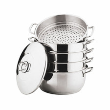 Dampfkocher Mantowarka Gardampftopf Set 18/10 Edelstahl 24cm PREMIUM QUALITÄT