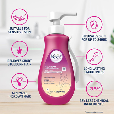 Sensitive Skin Hair Removal Cream for Women, Painless Bikini Hair Removal Gel, D