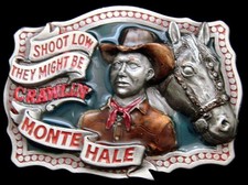 PA02162 NOS GREAT 1994  MONTE HALE  FAMOUS MOVIE COWBOY LTD ED BUCKLE