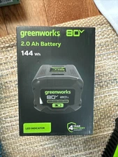 Genuine Greenworks 80V Lithium Ion 2.0Ah Rechargeable Battery BAB740 2Ah NEW NIP