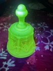 Fenton Uranium Glass Bell