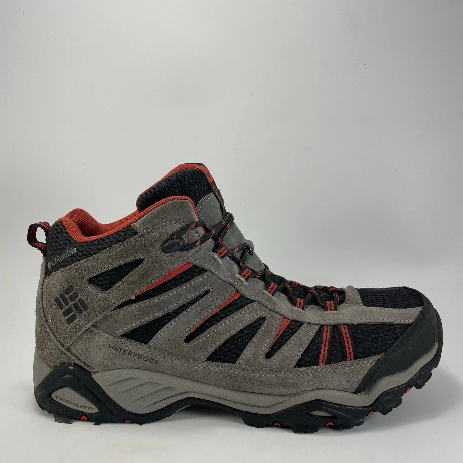 Columbia Charter Oak Mid Waterproof Hiking Shoes Men's Size 11 Omni-Grip Gray