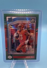 2024 Panini Donruss Optic - Rated Rookie Erick All #233 Green Hyper Prizm (RC)