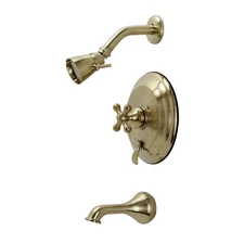 Kingston Brass KB363.0AX Restoration Tub and Shower Trim - Brass