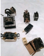 Vintage Electrical Switches 2 Button, Plate Covers Misc. Item 20 Pieces Vintage