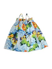 Dolce & Gabbana Girls Multicolor Floral Print Dress Size 4 Years Cotton