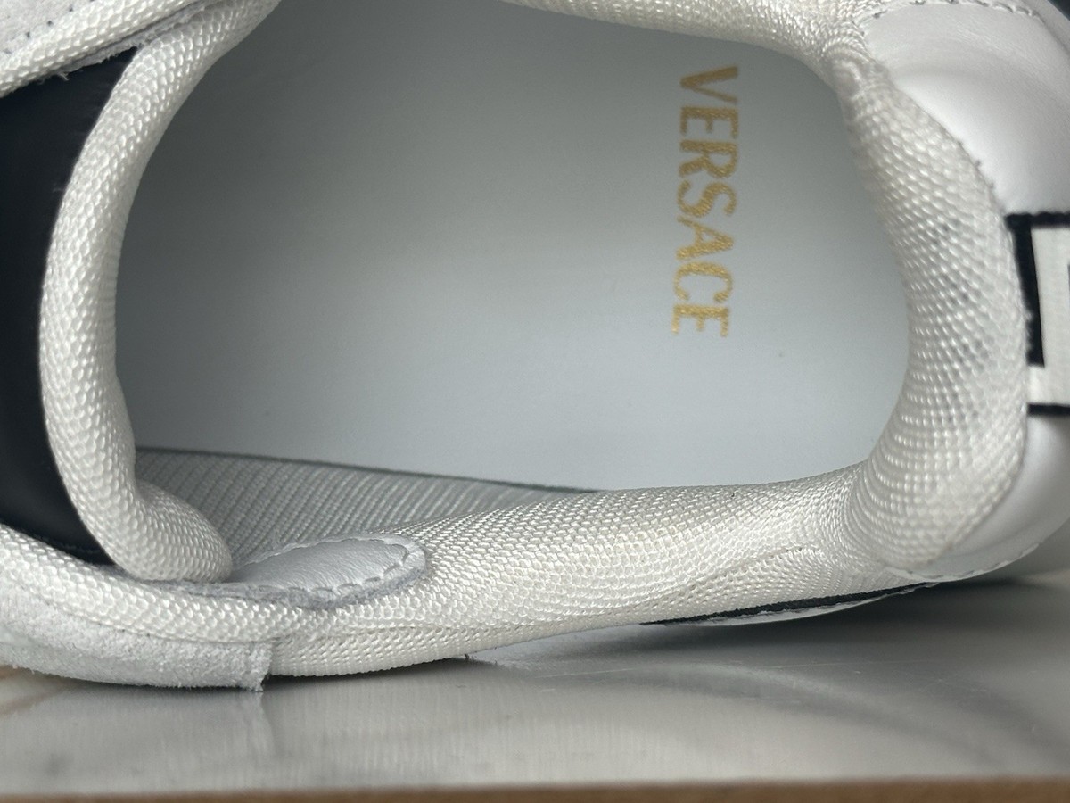 Versace Medusa Men’s White/Black/Gold Sneakers 11 US (44 Eu) 1011942 IT NIB $825 Versace Medusa Biggie Greca Sneakers | Sendegaro OM main image 3