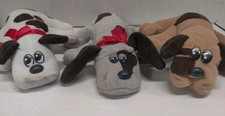 Lot Of 3 Vintage Pound Puppies Plush Stuffed Animals Toy
