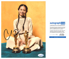 Chloe Zhao signed "OSCAR WIN" 8x10 Photo HAMNET Nomadland AUTO Director ACOA COA