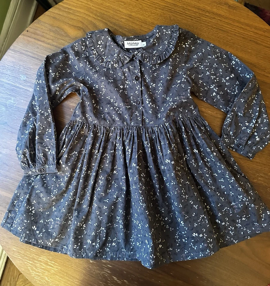 Marmar Copenhagen Floral Cotton Kleinkind Kleid Gr. 2